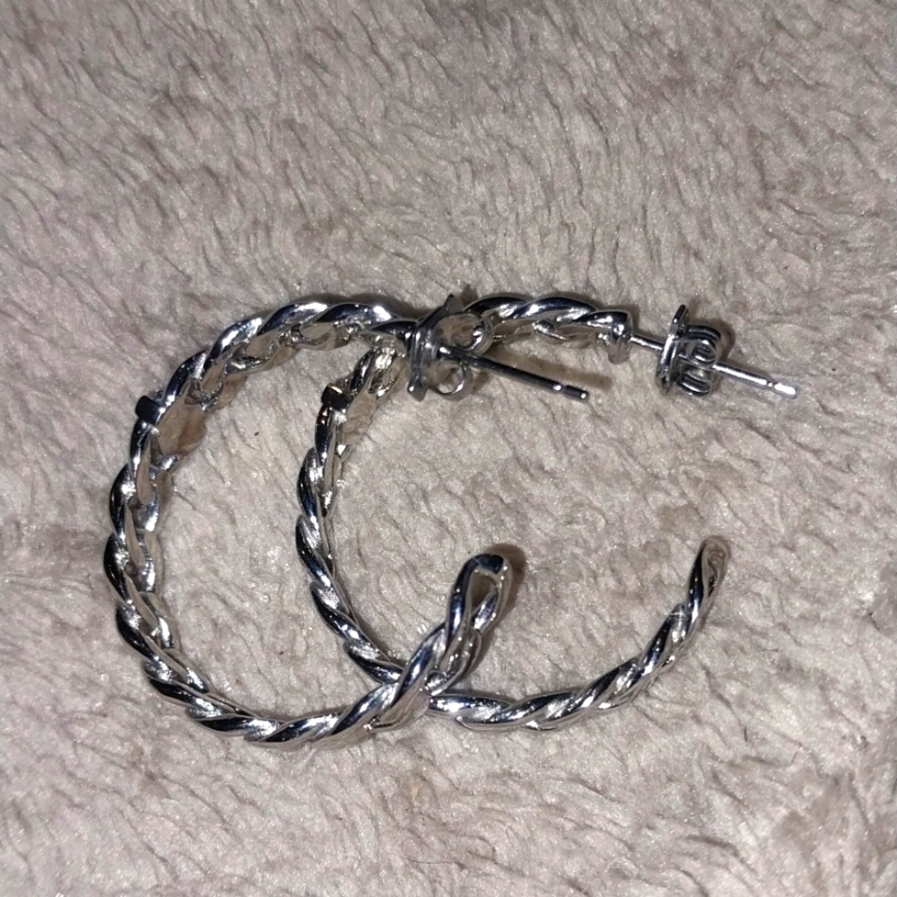 Small Silver hoop earrings